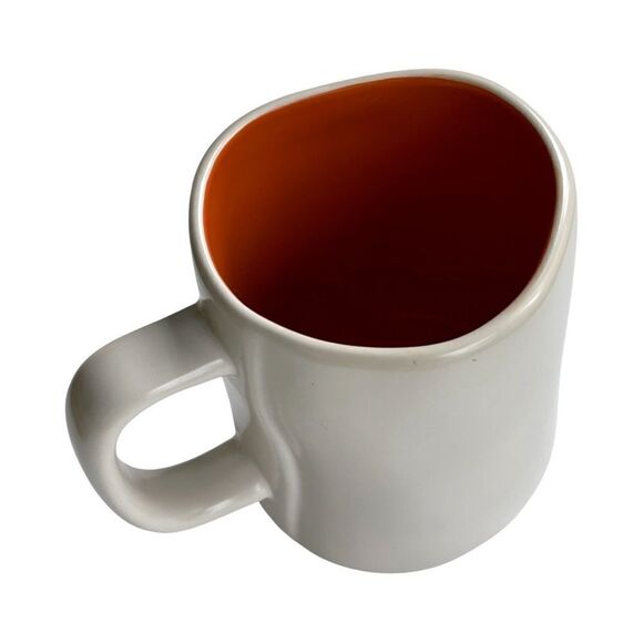 Rae Dunn Thanksgiving Inspired Coffee Mug (Turkey Day Ivory/Orange) NWOT - Picture 6 of 8